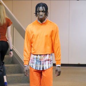 Eckhaus Latta colorful collared shirt